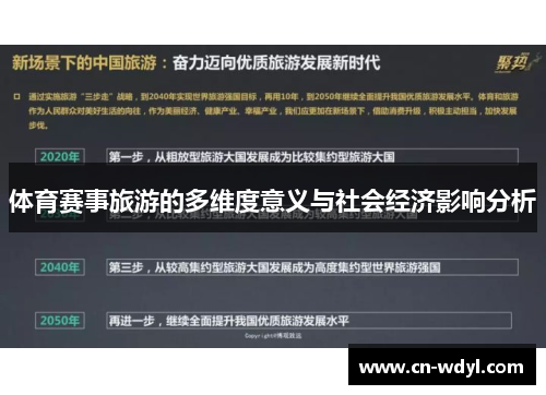 体育赛事旅游的多维度意义与社会经济影响分析